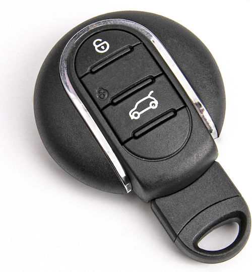 Autoschlüsselhülle mit Schlüsselblatt mit 4 Tasten für Mini Cooper