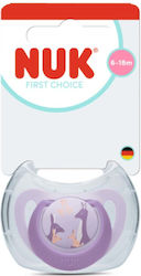 Nuk First Choice Πιπίλα Σιλικόνης Νυκτός με Θήκη για 6-18 μηνών