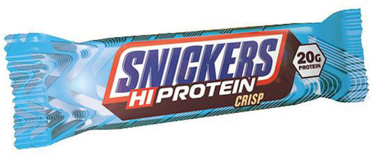 Snickers HiProtein Crisp Μπάρα με 20gr Πρωτεΐνης & Γεύση Milk Chocolate 55gr