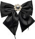 Ecarla Hair Clip Bow Rhinestones Black Xl Sp441cz