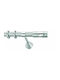 Enis by Domus Metallic Curtain Pole Eurotas Single Diameter 25mm Length 160cm Nickel Matte