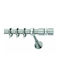 Enis by Domus Metallic Curtain Pole Delos Single Diameter 25mm Length 160cm Nickel Matte