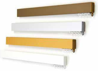 Anartisi One-Way Metallic Curtain Track in Bronze Colour 220cm
