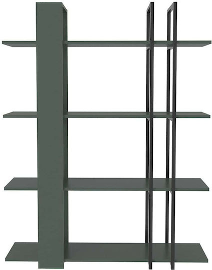 Етажерка Onno Зеленo-черна 120x31x160 см