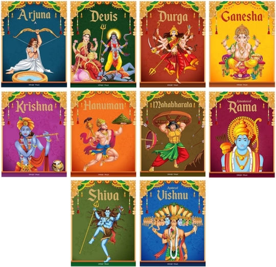 Tales From Indian Mythology (collection Of 10 Books) Story Books For Kids - Prakash Books India Private Limited - Paperback / Softback
