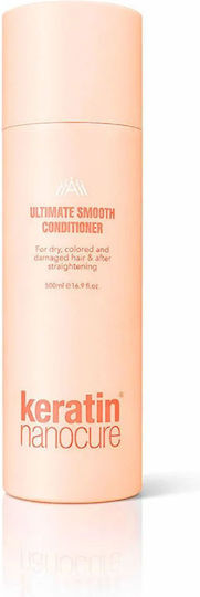 Keratin Nanocure Smooth Conditioner Όγκου για Ξηρά Μαλλιά 500ml