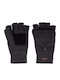 Graue Handschuhe mit Fingerlos