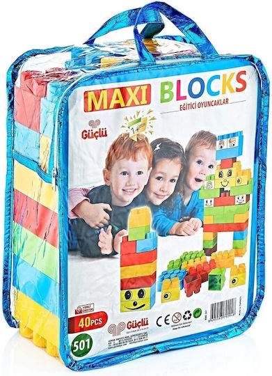 Guclu Building Blocks for 3+ Years 40 Pieces