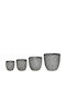 Pakketo Ceramic Bronze Plant Pots 4pcs