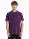 Short Sleeve Polo T-shirt Purple