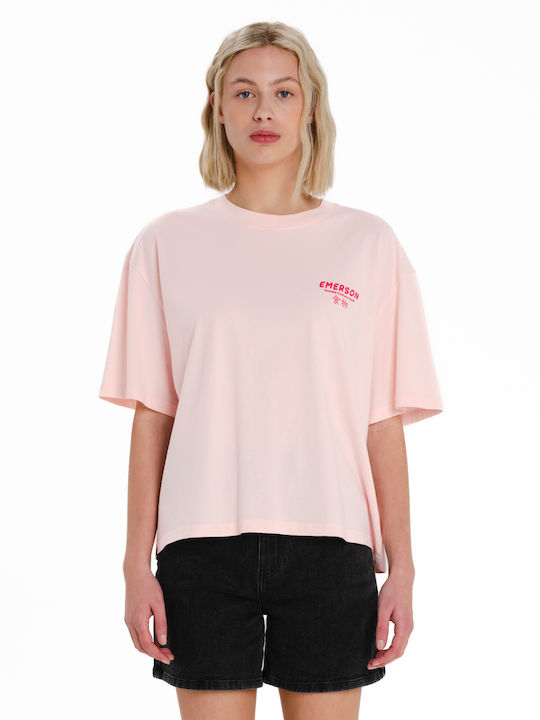 Emerson Γυναικείο Αθλητικό T-shirt Blush Pink