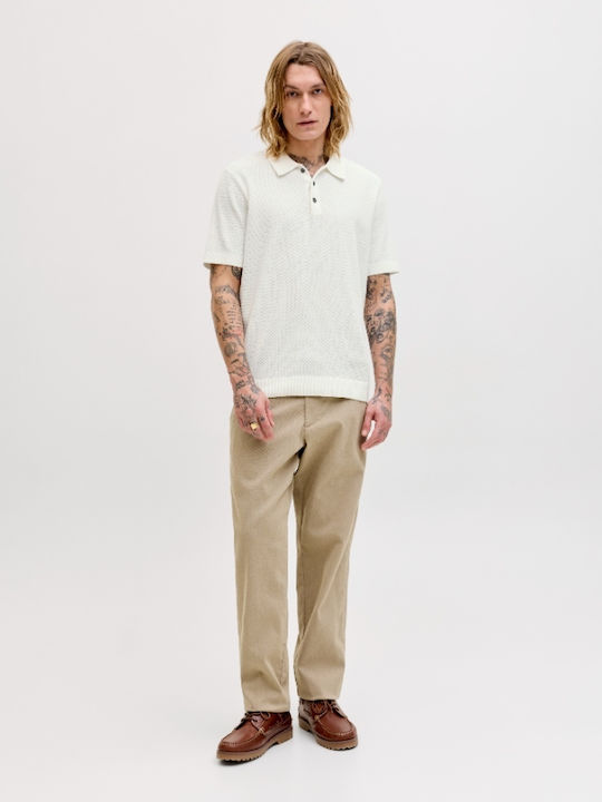 Jack & Jones Polo Bluza Albă Jack & Jones Polo Bluza Albă