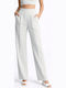 Women's Fabric Trousers in Regular Fit Gray SB-41047-26TR-GRAY