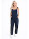 Women's Sleeveless One-piece Jumpsuit Blue SL-ASD90927-26TS-Blue