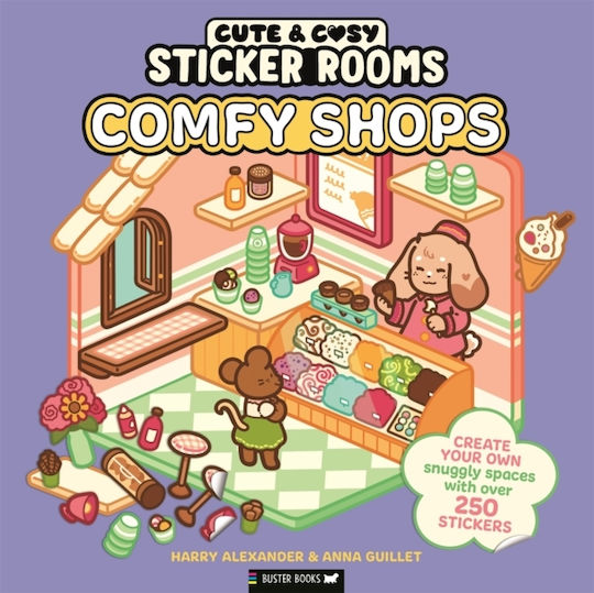 Sticker Rooms: Comfy Shops - Michael O'mara Books Ltd - Paperback / Softback
