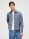 Long Sleeve Checked Shirt Blue Plaid
