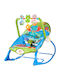 MalPlay Balansoar Electric Relax Măruș cu Vibrație Albastru pentru Copil până la 18kg