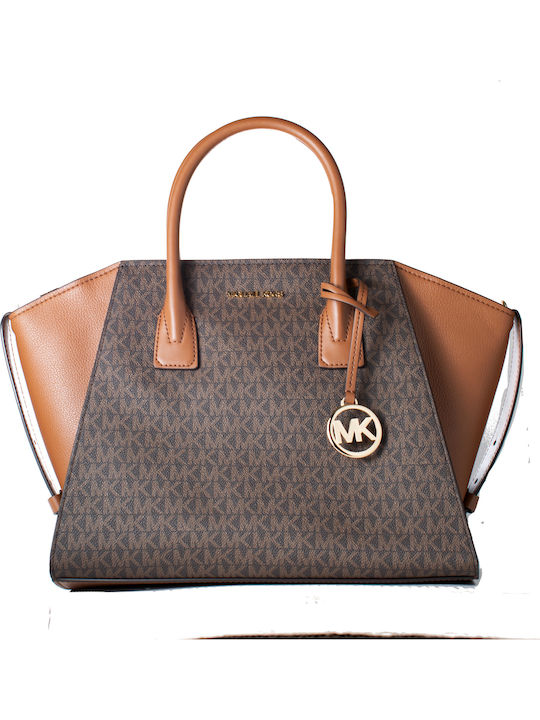 Michael Kors Geantă De Mână De Piele Tabac Maro 35F4G4VC0L-LUG