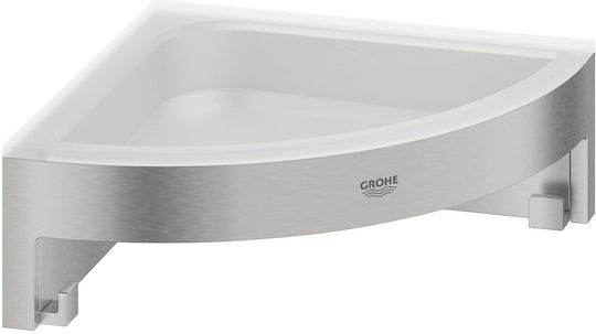 Grohe Cube Επιτοίχια Σαπουνοθήκη Μεταλλική Γκρι