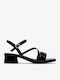 Serina35 Strap Πέδιλα από Λουστρίνι Μαύρα