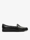 Leather Women's Loafers in Black Colour