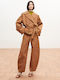 Damen Stoffhose Camel