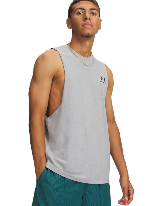 Under Armour Ua Left Chest T-shirt Γκρι