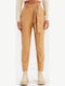 Damen Lederhose Beige
