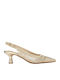 Goldene Pumps mit Spitze Zehe