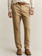 Παντελόνι Chino Ελαστικό σε Slim Εφαρμογή Dark Khaki