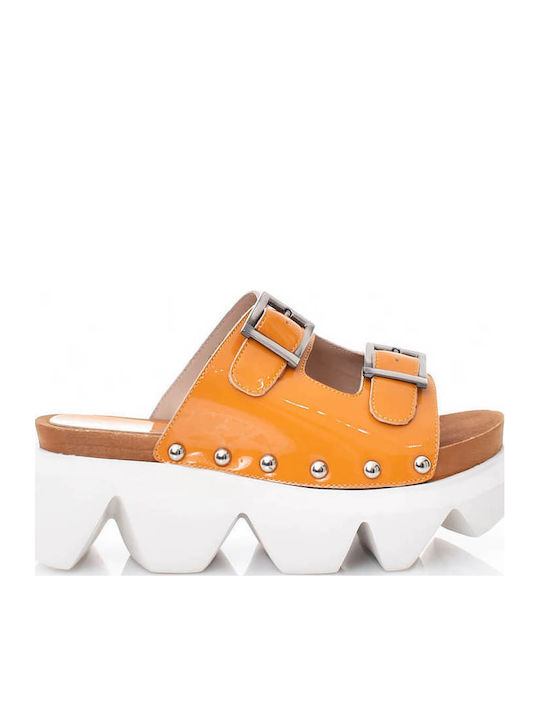 Liv Women's Flat Sandals Flatforms Brown