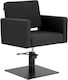 Gabbiano Hair Salon Chair Black with Adjustable Height and Hydraulic Lifting