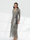 Maxi Dress for Wedding - Christening Silver
