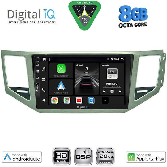 Digital IQ Ηχοσύστημα Αυτοκινήτου για Mercedes-Benz SL Volkswagen Golf Sportsvan 2014-2021 (Bluetooth/USB/AUX/WiFi/GPS/Apple-Carplay/Android-Auto) με Οθόνη Αφής 10"