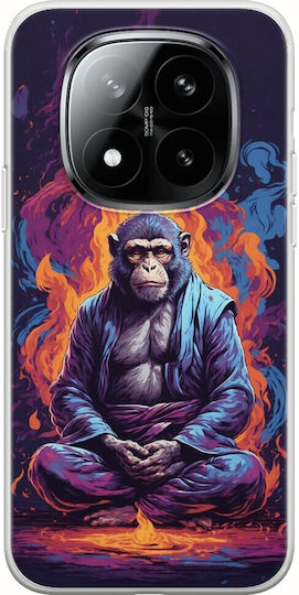 Медитационни Животни Маймуна Xiaomi Redmi Note 15 Pro+ 5g Гъвкава TPU Прозрачна Силиконова