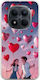 Mobile Phone Case Valentine's Day Heart Balloons In Sky Xiaomi Redmi Note 15 Pro 5G Flexible TPU Transparent Silicone