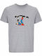 T-shirt Unisex " Batman & Superman Superfriends " Grey Melange