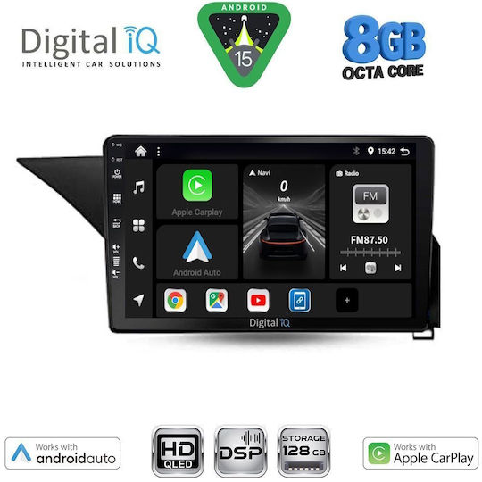 Digital IQ Ηχοσύστημα Αυτοκινήτου για Mercedes-Benz E Class 2012-2014 (Bluetooth/USB/AUX/WiFi/GPS/Apple-Carplay/Android-Auto) με Οθόνη Αφής 10"