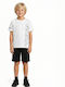 Kids Clothing Set with Shorts Summer 2 Pieces White