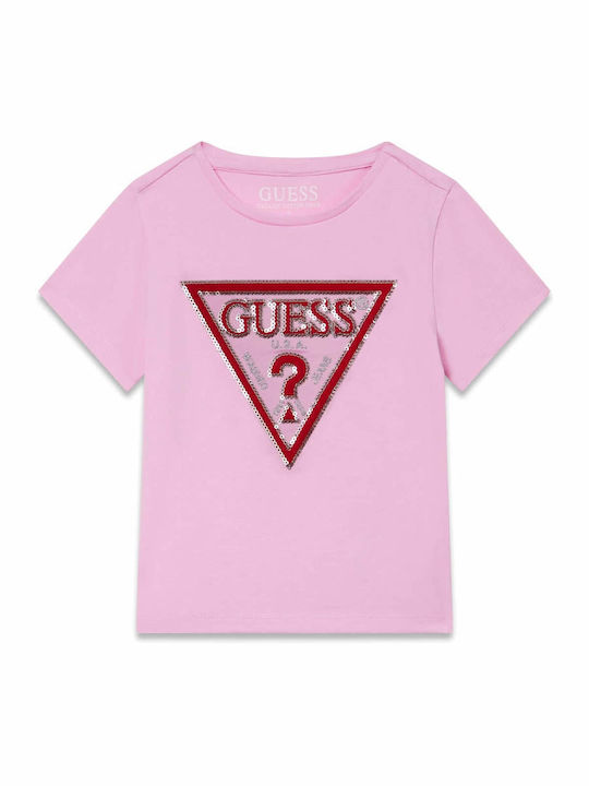 Guess Kids Short-Sleeved Top Pink