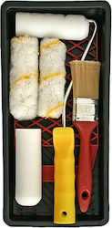 Painting Decorating Set Tray Grid Roller 4 Refills 100mm Brush