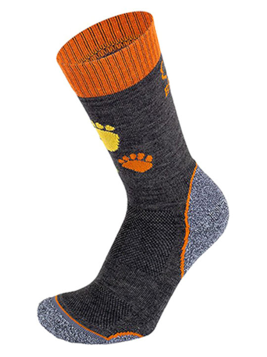 BRBL Παιδικές Κάλτσες Dark Grey - Orange