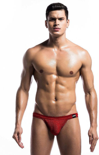 Herren Sexy Unterwäsche Jockstrap Rot