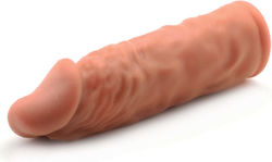 Light Brown Penis Sleeve Extender 14 Cm