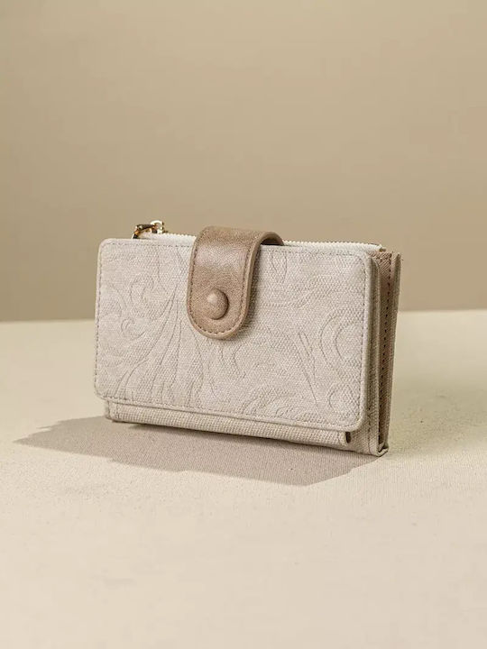 Fragola Kleines Damenportemonnaie Beige Art