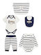 Guess Guess Baby-Strampler mit Hosen Blau 5 Stück