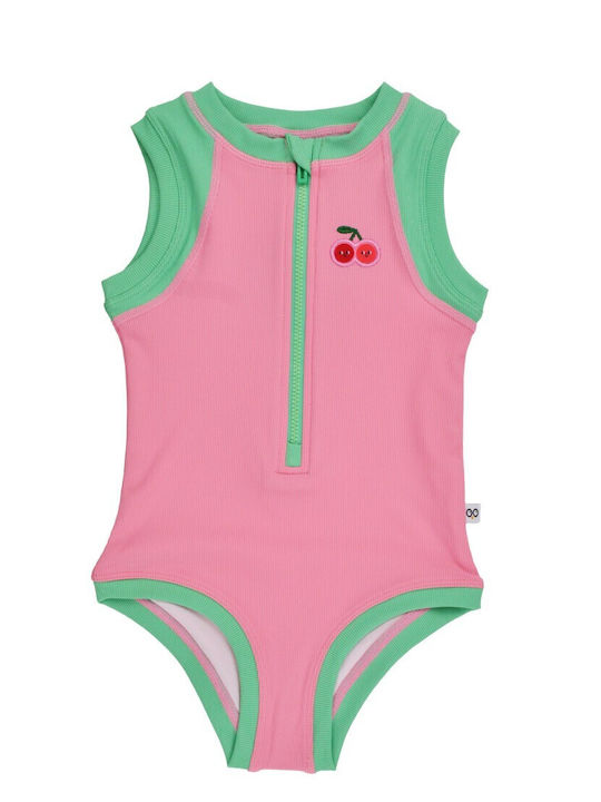 Zoocchini Παιδικό Μαγιό Ολόσωμο Cherry/pink-green
