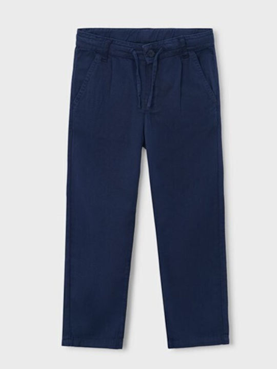 Mayoral Kinderhose Leinen Blau Fit