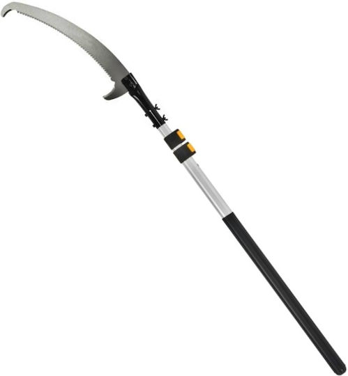 Fierăstrău De Mână Pentru Crengi Mâner Telescopic Din Aluminiu Max 2 7 M Lamă Din Oțel 47 Cm Protecție Din Plastic