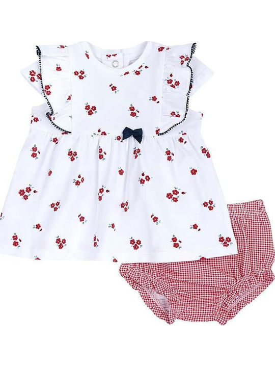 Παιδικό Φόρεμα Floral Λευκό